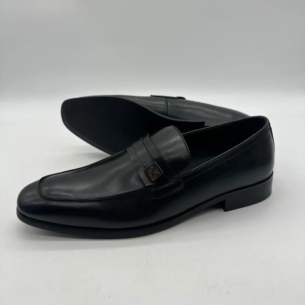 Calvin Klein CMJIMNON-R Mens Size‎ 9.5 Jameson Loafers Black Slip-On Dress Shoes